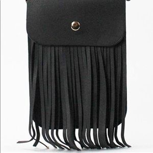 Fringed crossbody bag